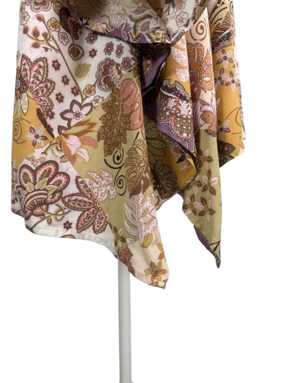 Andre by Unit Boho Floral Patchwork Tunic Flowy Dolman Sleeve Oversized Top Size - Picture 5 of 9